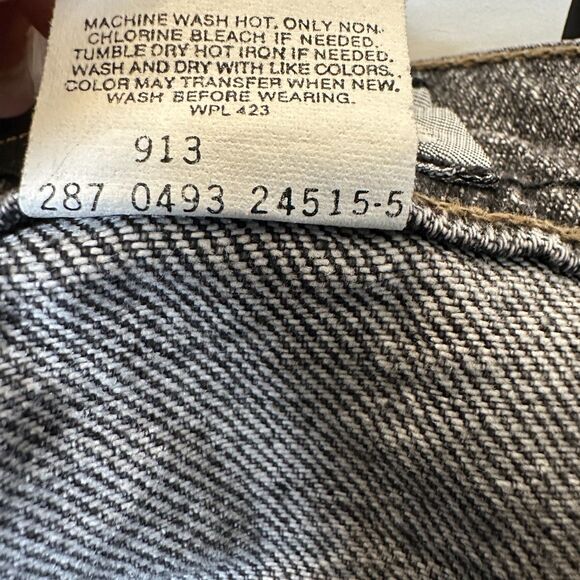 Levi's Vintage 1993 Silvertab Straight Narrow Grey Jeans 32x34 Deadstock NEW - Picture 9 of 10